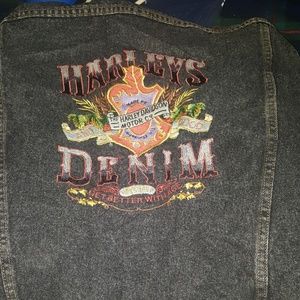 Black Harley denim jacket
